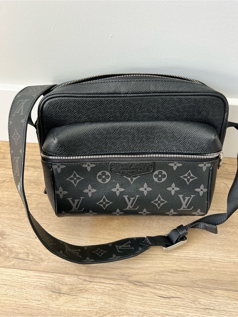 Louis Vuitton Black Monogram Eclipse Messenger Bag